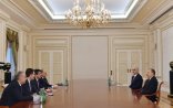 İlham Əliyev Türkiyənin iqtisadiyyat nazirini qəbul edib