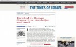 “The Times of Israel” Azərbaycandan yazdı