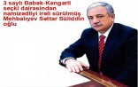 Mehbalıyev Səttar Süliddin oğlu 3 saylı Babək-Kəngərli seçki dairəsindən deputatlığa namizəd