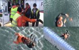 Cəsədlər dənizdən belə çıxarıldı - Video