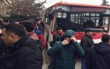 Bakıda dəhşətli avtobus qəzasının VİDEOsu