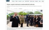 Prezidentin cəbhə bölgəsinə səfəri - Türkiyə mətbuatında