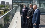 İlham Əliyev çoxmərtəbəli avtomobil dayanacağının açılışını etdi - Fotolar