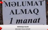 Məlumat almaq üçün 1 manat ödəməlisən - VİDEO - FOTO
