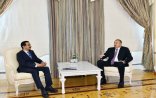 İlham Əliyev dünyanın iri limanlarından birinin sədrini qəbul edib