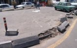 Bakı küçələrinin birində səki yararsız hala salındı