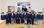 Prezident ilk dərs günündə məktəblilərlə bir arada - Fotolar