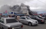 Sədərək  ticarət mərkəzi yanır - Foto + Video