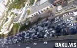 Bakının böyük prospektlərində hərəkət dayandı (VİDEO)