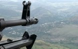 Erməni silahlı bölmələri atəş açır-İriçaplı pulemyotlardan 