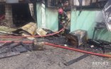 Məktəb direktorunun evi yandırıldı - Foto