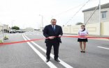 Prezident yol açılışında