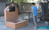 Mingəçevirdə şəhid bulaqlarına sayğac qoydular - Video