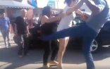 Bakıda ər arvadını küçənin ortasında DÖYDÜ