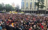 Tbilisidə kütləvi aksiya iştirakçıları bir həftəlik fasilə elan ediblər