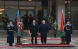 Azərbaycan Prezidentinin Minskdə rəsmi qarşılanma mərasimi olub