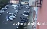 Bakıda “Gelandevagen” 12 maşını əzdi - VİDEO