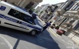 Bakıda polis avtomobili qəza törədib - Fotolar