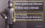 Nuri Paşanın 1920-ci ildə Böyük Britaniya mətbuatına verdiyi müsahibə