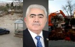 Biznesmen deputatın şirkəti ilə sakinlər arasında qarşıdurma — VİDEO
