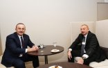 İlham Əliyev Davosda Mövlud Çavuşoğlu ilə görüşdü — FOTO