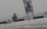 Düşmənin sipər kimi istifadə etdiyi daşın yanında Mübariz İbrahimovun şəkli ucaldıldı - FOTO