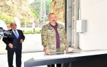 Dövlət başçısı “Kəlbəcər-1” kiçik SES-in açılışında iştirak etdi - FOTOLAR