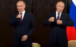 Putin Ərdoğanın sözçüsünü təqlid etdi, gündəm oldu - Video