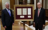 Ərdoğan sultan Əbdülhəmidin məktubunu Kuba Prezidentinə verib