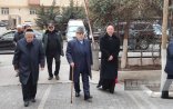 Şeyxülislam Allahşükür Paşazadə şəhid Orxan Əsgərovun yas mərasiminə gəldi - FOTO
