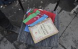 Dağıntılar altında qalan tələbənin evindən Quran və bayraq çıxdı... - Foto