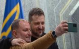 Zelenski azərbaycanlı jurnalistlə selfi etdi