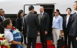 Prezident və birinci xanım Tiencindən qatarla Pekinə səfər etdi 