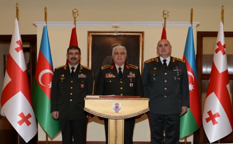 Azərbaycan, Türkiyə və Gürcüstan Silahlı Qüvvələri rəhbərlərinin görüşü keçirilir