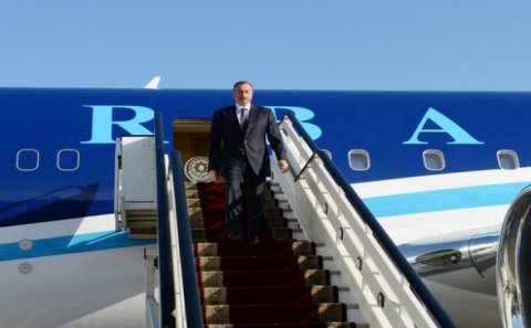 Azərbaycan Prezidenti İlham Əliyev Moskvaya işgüzar səfərə gedib