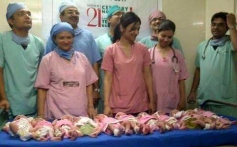 Bir dəfəyə 11 uşaq!