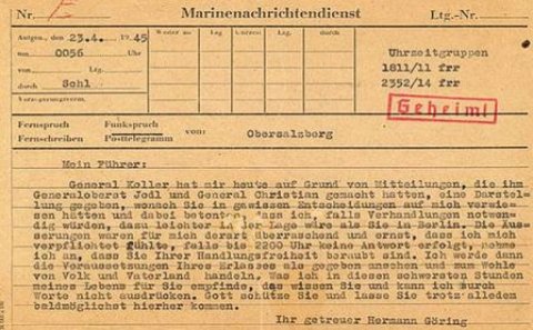 Hitleri intihara vadar edən teleqram 55 min dollara satıldı