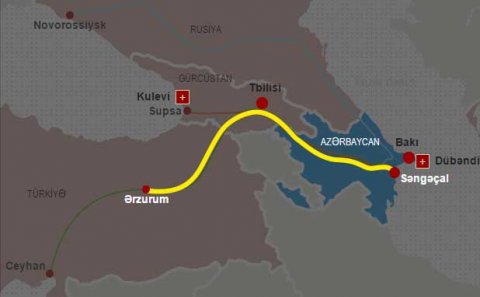Bakı-Tiflis-Ərzurum təbii qaz boru xəttində baş verən partlayış Azərbaycana zərər vurmayıb