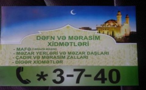 Dəfn xidmətləri göstərən agentlik yaradıldı