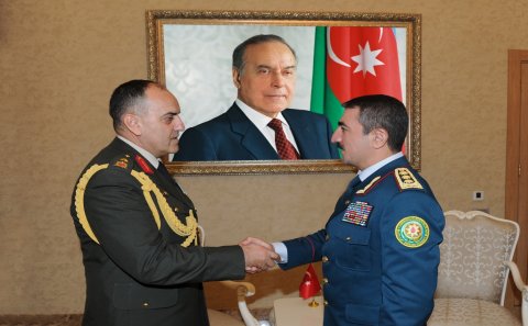 Elçin Quliyev Türkiyə Silahlı Qüvvələrinin Hərbi Attaşesini qəbul edib