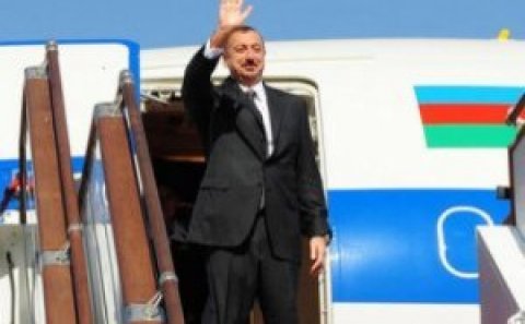 İlham Əliyev Qazaxıstana getdi