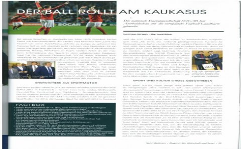 Azərbaycan idmanı Avstriya jurnalında