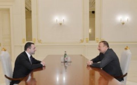 İlham Əliyev Gürcüstanın baş nazirini qəbul etdi