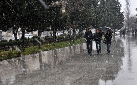 Yağış, sulu qar, və qar – Xəbərdarlıq 