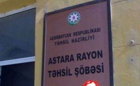 Təhsil şöbəsinin müdiri dilə gəldi