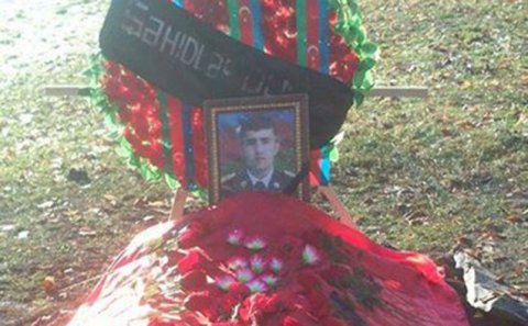 Şəhid zabitimiz dəfn edildi - Foto