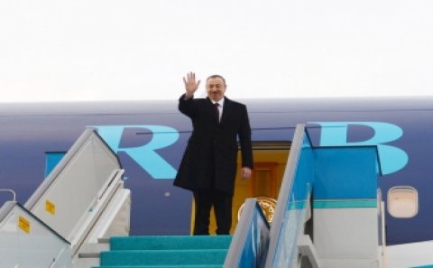 İlham Əliyev Böyük Britaniyaya səfərə gedib