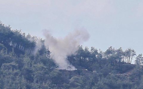 Rusiya Türkiyə sərhədini bombaladı