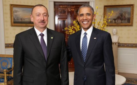 İlham Əliyev Barak Obama ilə görüşdü-Ağ Evdən Fotolar