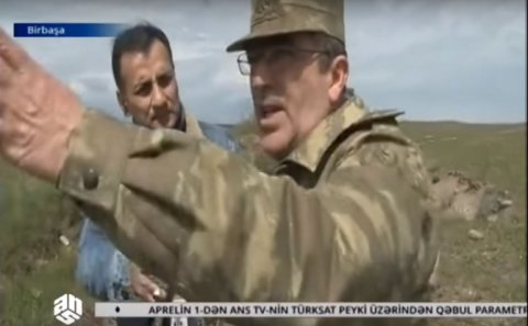 Azərbaycanlı general dünən azad olunan torpaqlarımızı göstərdi VİDEO
